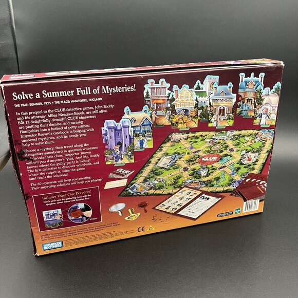 2005 Clue Mysteries Decoding Detective 50 Cases Board Game Parker Bros COMPLETE - Picture 3 of 16